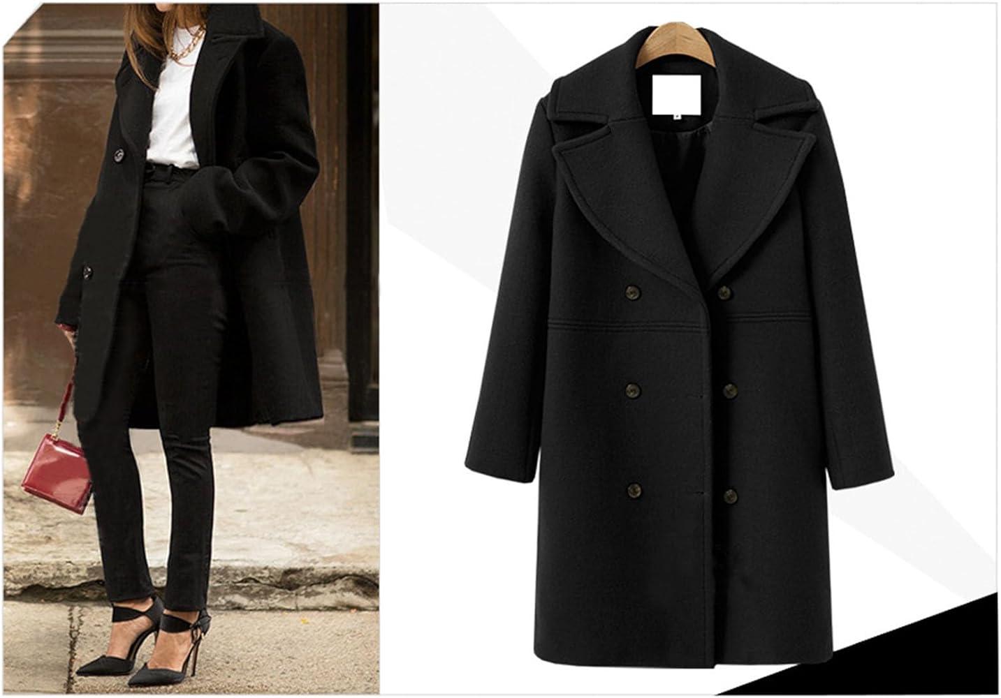 ジャケット・アウター doublet over sized pea coat Amazon.com: Mens Oversized Trench Coat Single Breasted